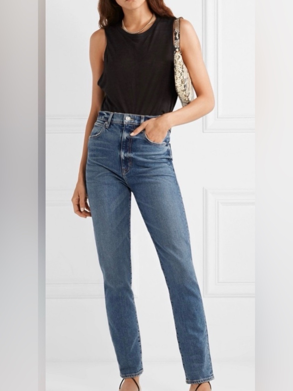SLVRLAKE Straight Leg Jeans in Medium Blue Wash size 26